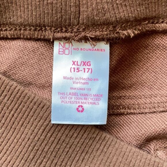 NWT No Boundaries Brown Black Leopard Print Pant Jeggings Women Junior XL 15-17 - Picture 7 of 7